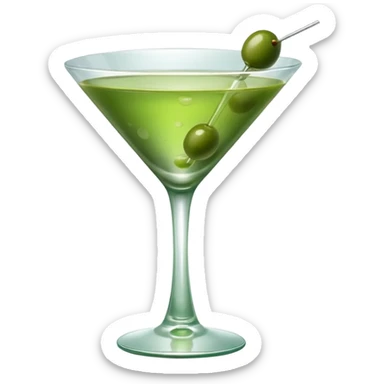 green martini sticker