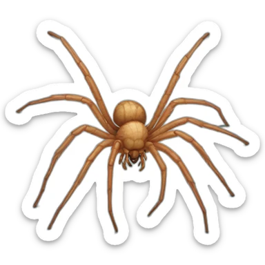 Realistic spider sticker