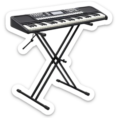 Electric keyboard stand sticker