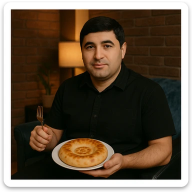 birinchidagi odamni yuziga 2 rasmdagi odamga juda uxshatib chizib bergin xuddu shunday non yen utirganini sticker