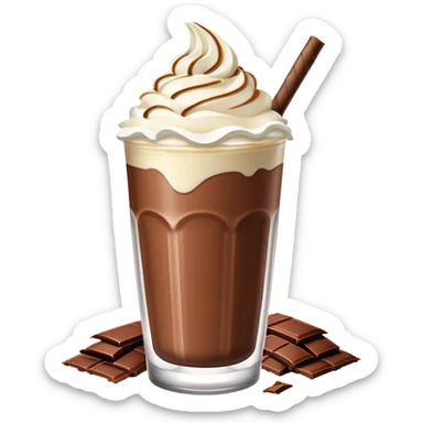 Chocolate banana shake  sticker
