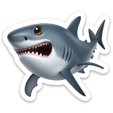 SHARK WITH 22 eyes sticker