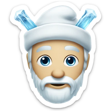 Icicle man sticker