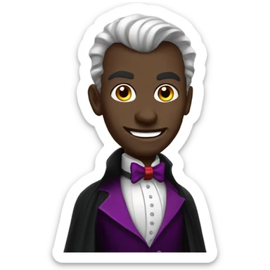 Fabulous gay Dracula happy sticker