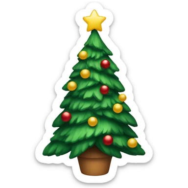 Christmas tree sticker