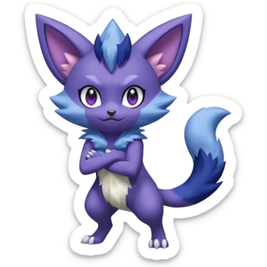 Sableye-Meowstic-Purloin-hybrid-fusion (full body) sticker