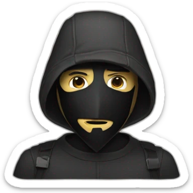 Man with vendetta mask sticker