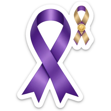 DV Awareness ribbon with a plaque sticker