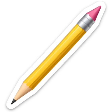 Crayon de papier baguette magique  sticker