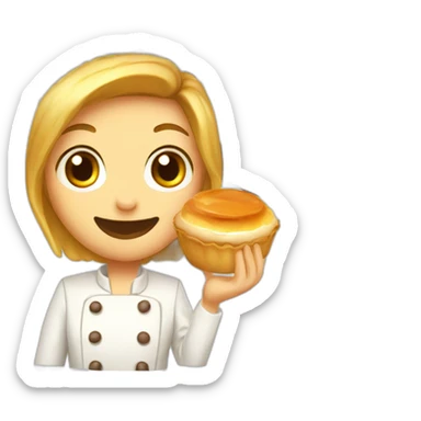 a flan patissier sticker