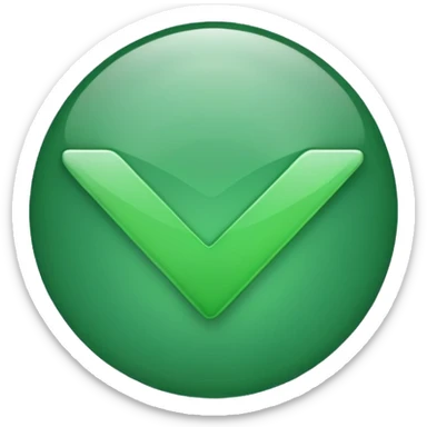 green check mark sticker