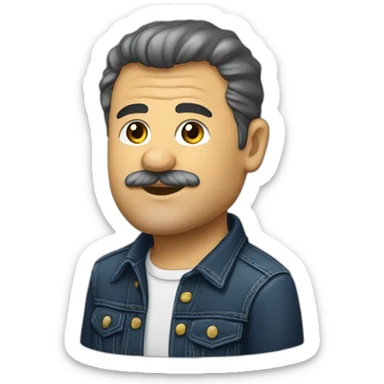 Jean-Marie Bigard black slin t shirt sticker