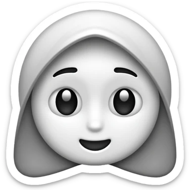 🤩🙏🏽 en noir en blanc sticker