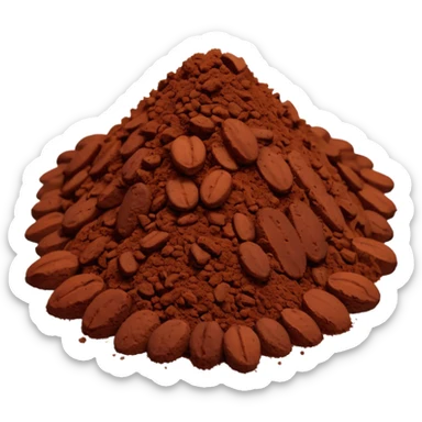 cacao en polvo sticker