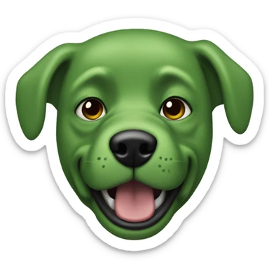 green dog saying goon sticker
