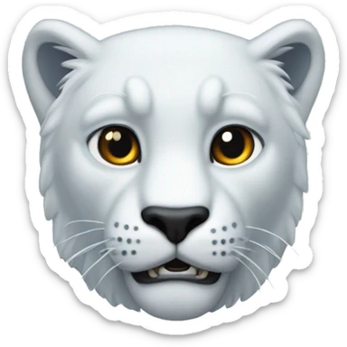 Panthère des neiges corps entier sticker