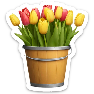 Tulip bucket sticker