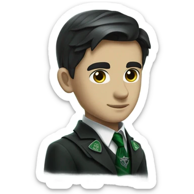 tom riddle in slytherin uniform realistic sticker