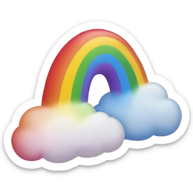 rainbow with word text that says "GAE" sticker