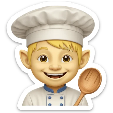 happy troll the yellow chef sticker