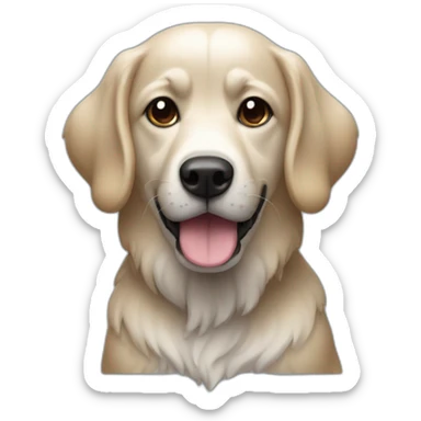 Un chien noir qui fais du toboggan sticker