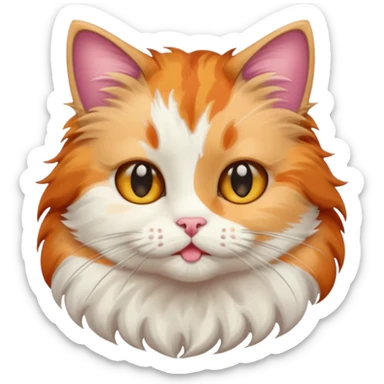 Mewing cat sticker