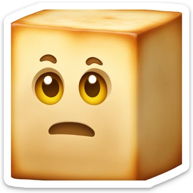 Roasted tofu cube sticker