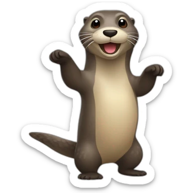 Une loutre qui dance la salsa sticker