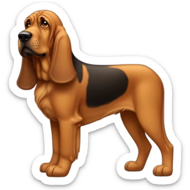 Bloodhound dog sticker
