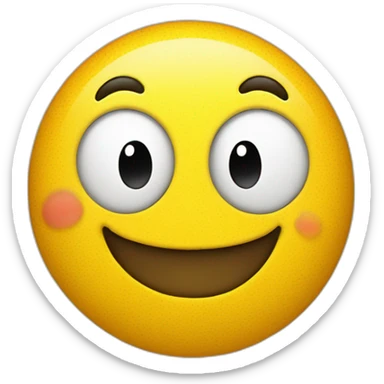 Smiley face with cheeck dimples sticker