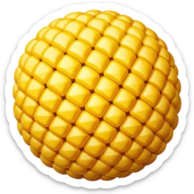 Corn ball emoji sticker