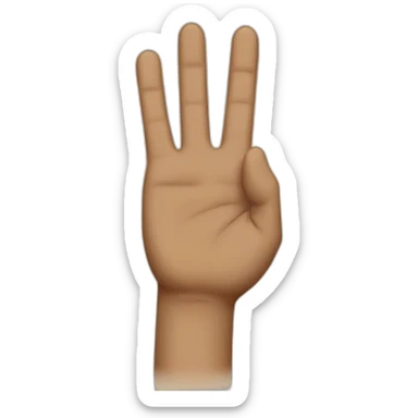 Big finger of honor sticker