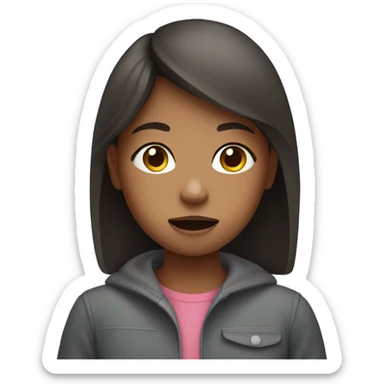 girl with asthma sticker