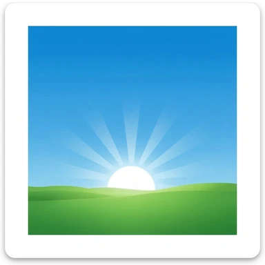 sun rays coming from the center sticker