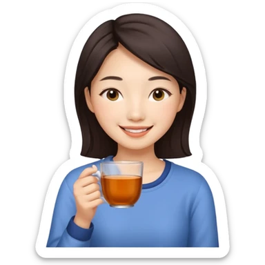 🧘🏼‍♀️🍵😌 sticker