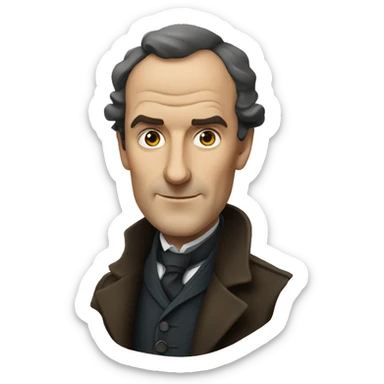 Sherlock holmes from bbc series  sticker