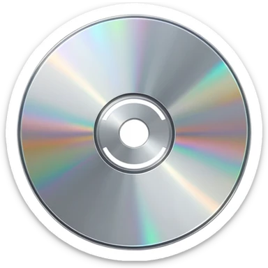 CD disk sticker