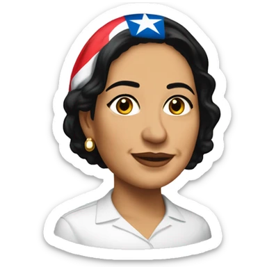 Mariana Bracetti Cuevas was a patriot and leader of the Puerto Rico independence movement. sticker