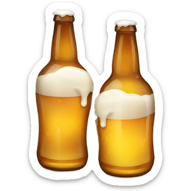 Beer talking to each other sticker