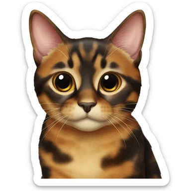 Tortoiseshell cat sticker