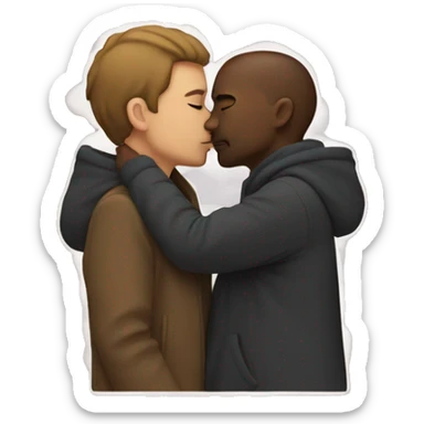 couples kissing  sticker
