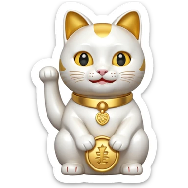 Lucky cat sticker