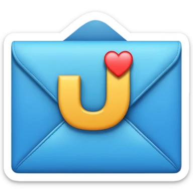 Do a letter and it’s written " u r beautiful" on it  sticker