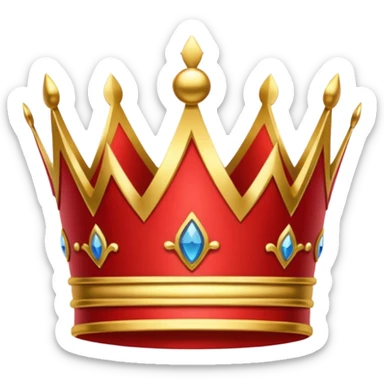 RED Crown King sticker