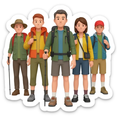 The active explorers sticker