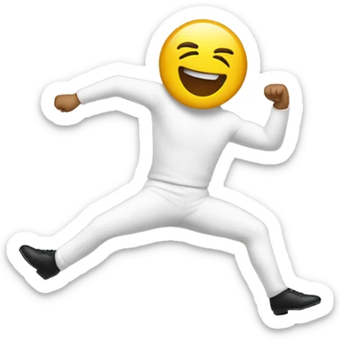 Kicking into a room sticker