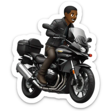Black men on a GS 1250 sticker