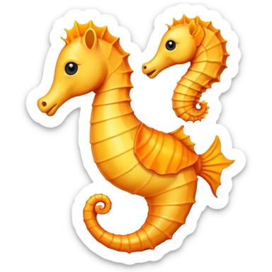 Pls make for me an emoji : seahorse sticker