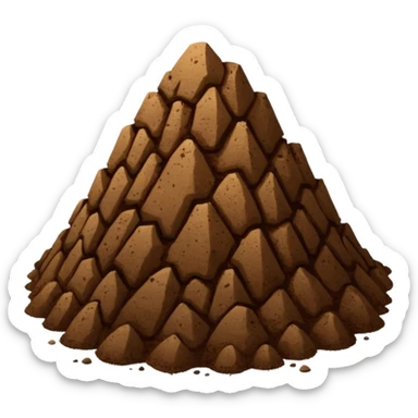 dirt icon sticker