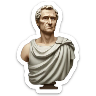 Julius Caesar statue sticker